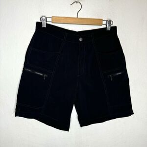 Sorel Black Cargo Shorts Lightweight Elastic Waist